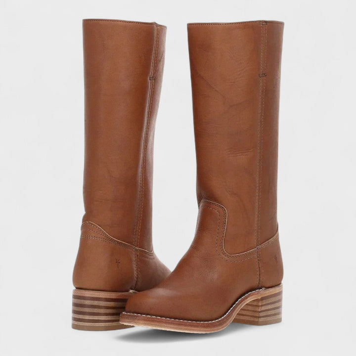 Women’s Leather Knee-High Riding Boots