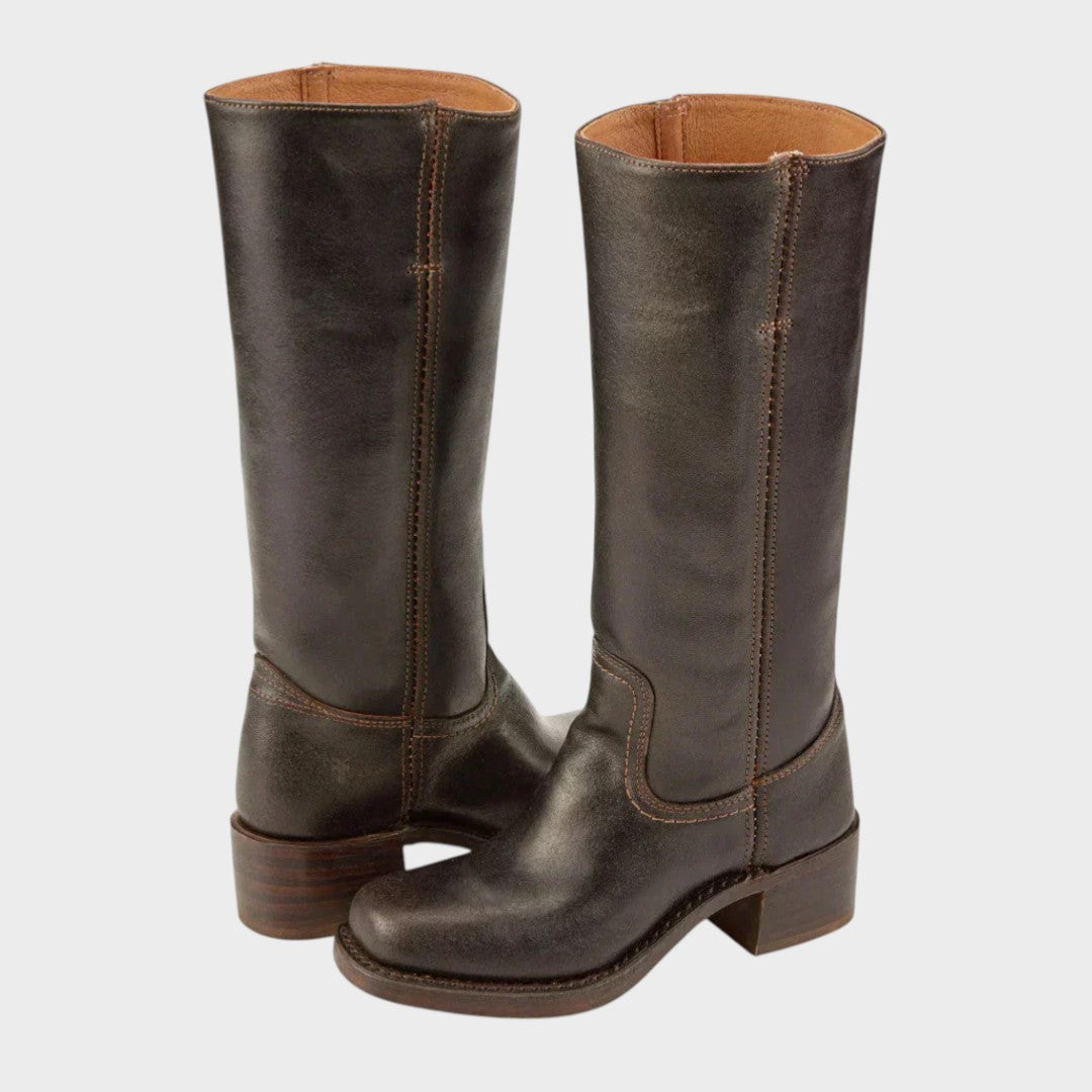 Women’s Leather Knee-High Riding Boots