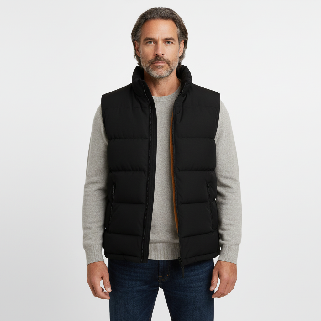 Men’s Fleece-Lined Quilted Puffer Gilet