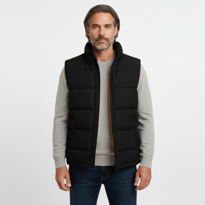 Men’s Fleece-Lined Quilted Puffer Gilet