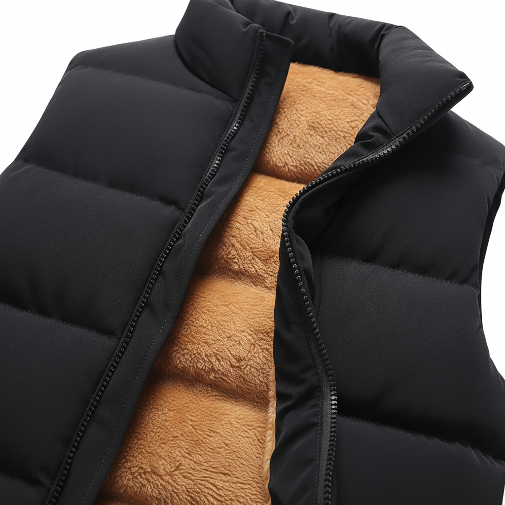 Men’s Fleece-Lined Quilted Puffer Gilet