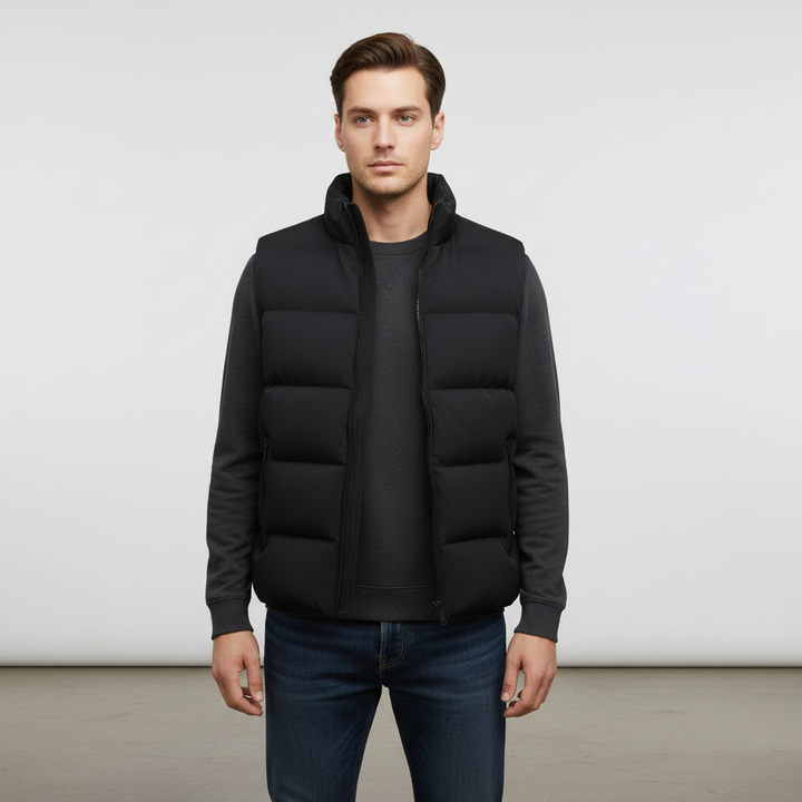 Men’s Fleece-Lined Quilted Puffer Gilet