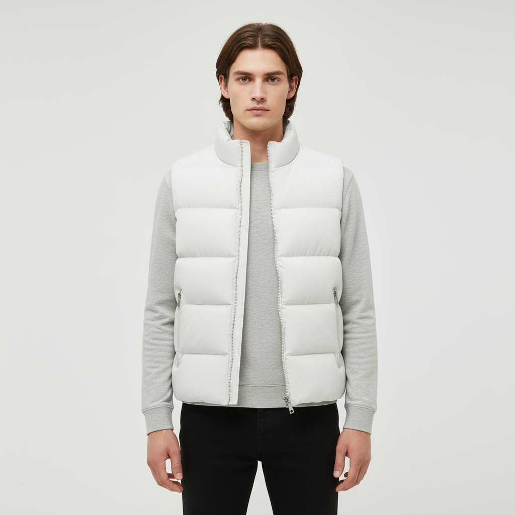 Men’s Fleece-Lined Quilted Puffer Gilet