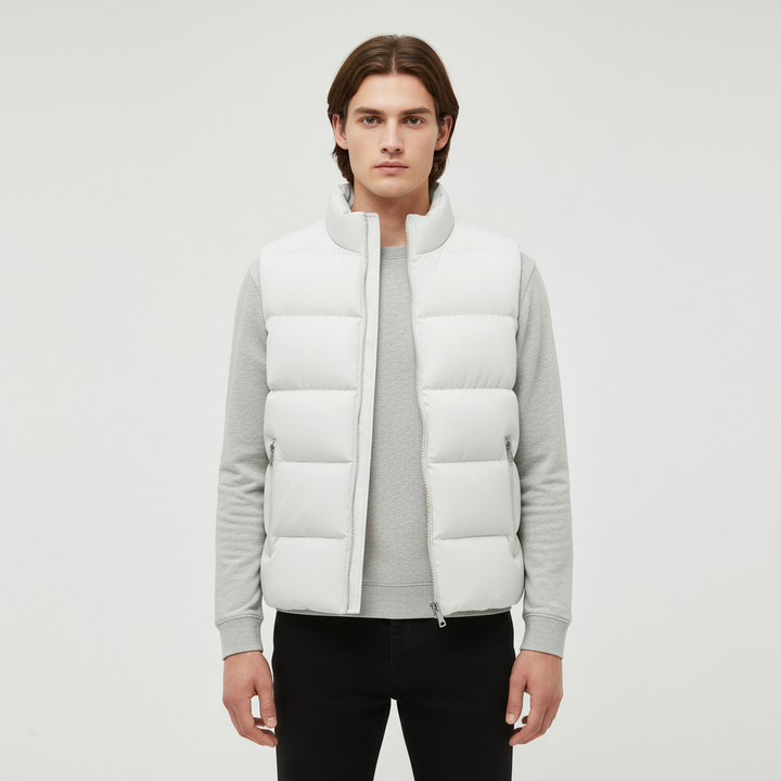 Men’s Fleece-Lined Quilted Puffer Gilet