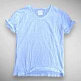 Men's Linen Blend Textured Crew Neck T-Shirt