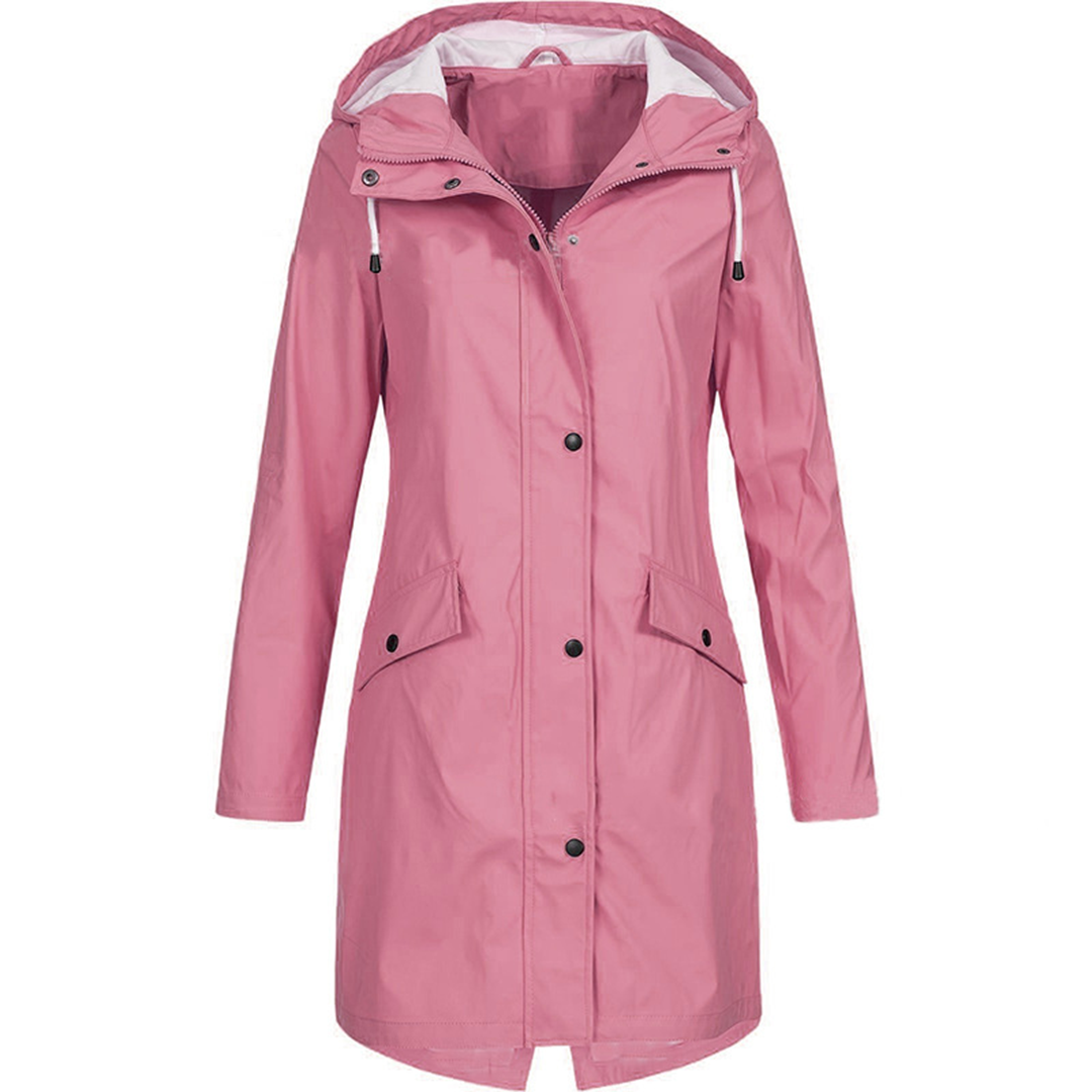 Women's Waterproof Hooded Fleece Jacket Coat