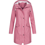 Women's Waterproof Hooded Fleece Jacket Coat