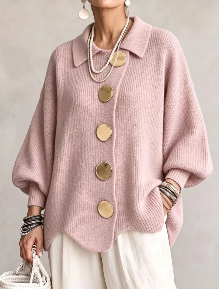 Women's Knit Batwing Sleeve Cardigan Oversized Sweater