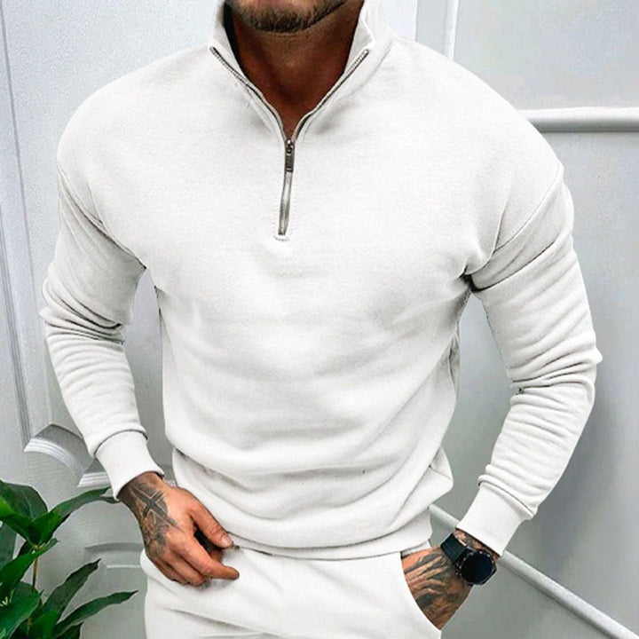 Men's Fleece Quarter-Zip Pullover Sweatshirt