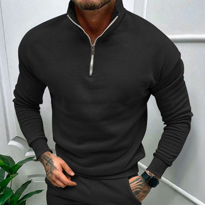 Men's Fleece Quarter-Zip Pullover Sweatshirt