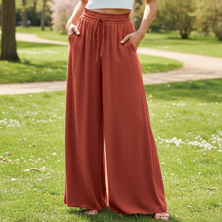 Women's Wide Leg Linen Pants High Waisted Trousers