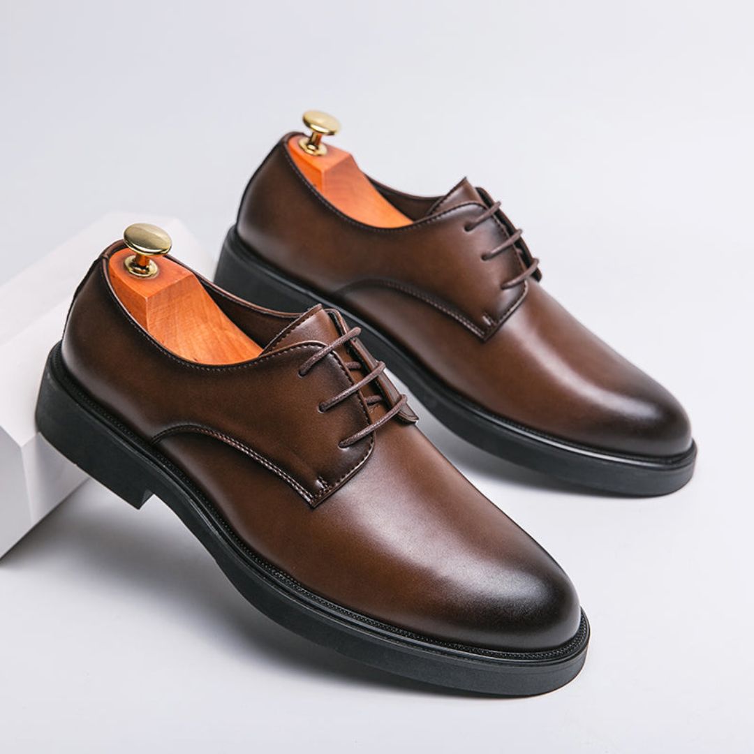 Men's Leather Derby Shoes Business Wear Dress Shoes