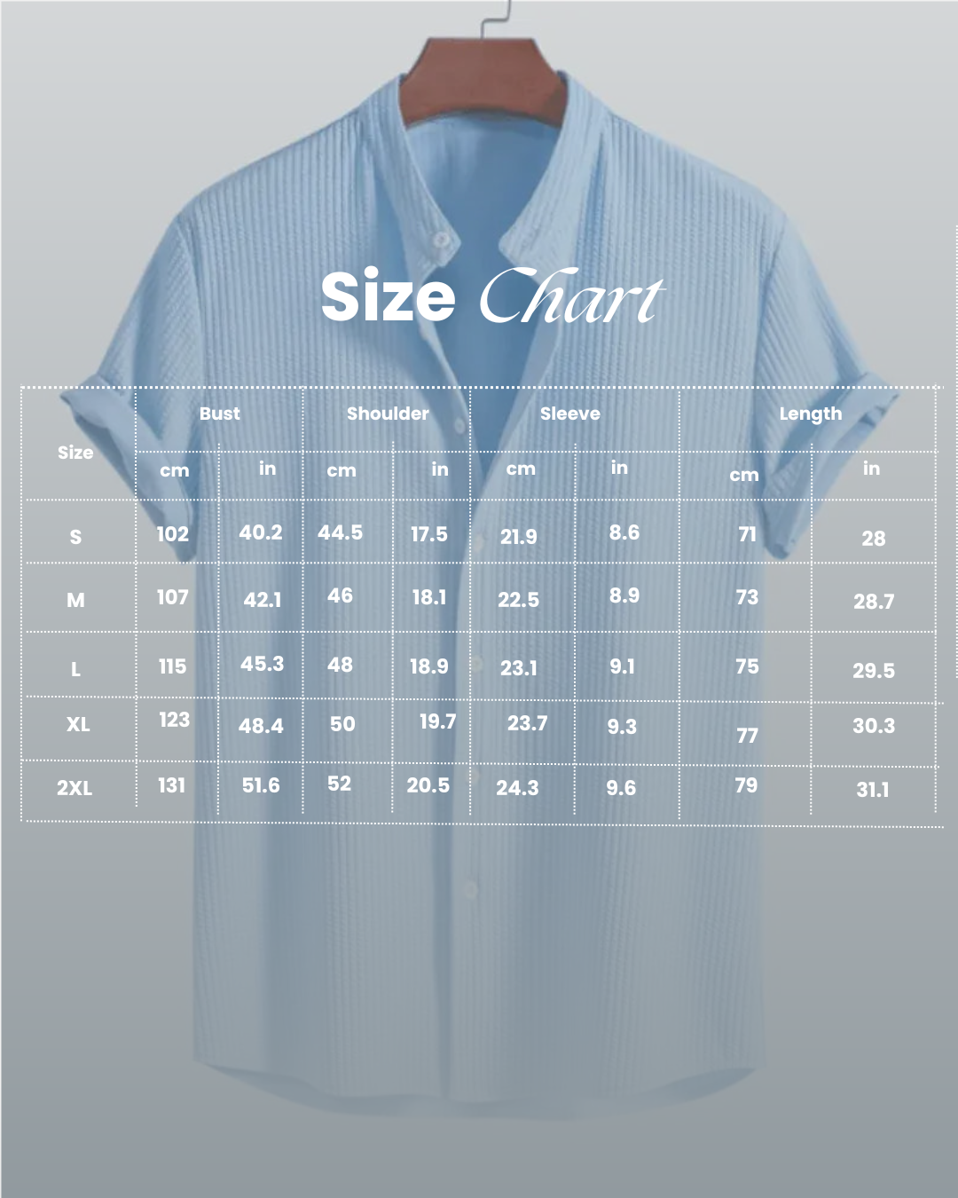 Ribbed Shirt For Men | Tailored Fit