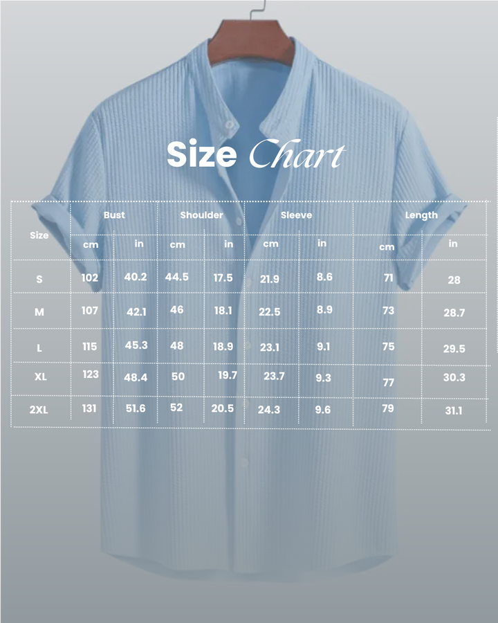 Ribbed Shirt For Men | Tailored Fit