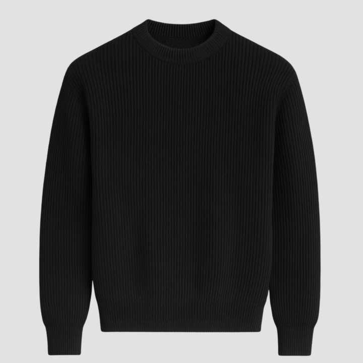Men's Merino Wool Knit Jumper Crew Neck Sweater