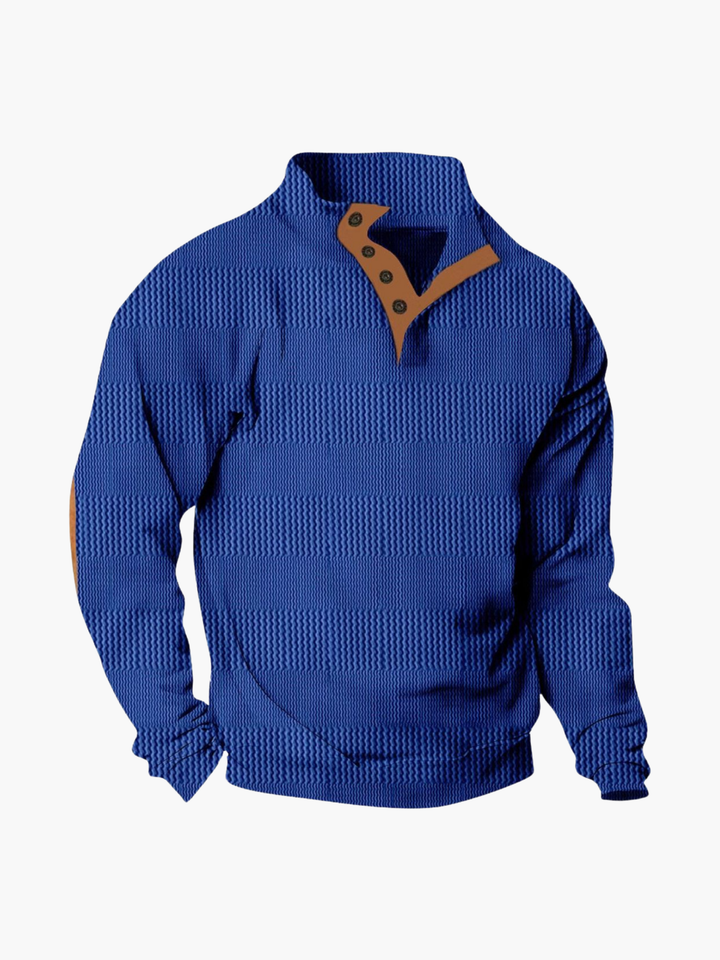 Men's Knit Mock Neck Pullover Sweater