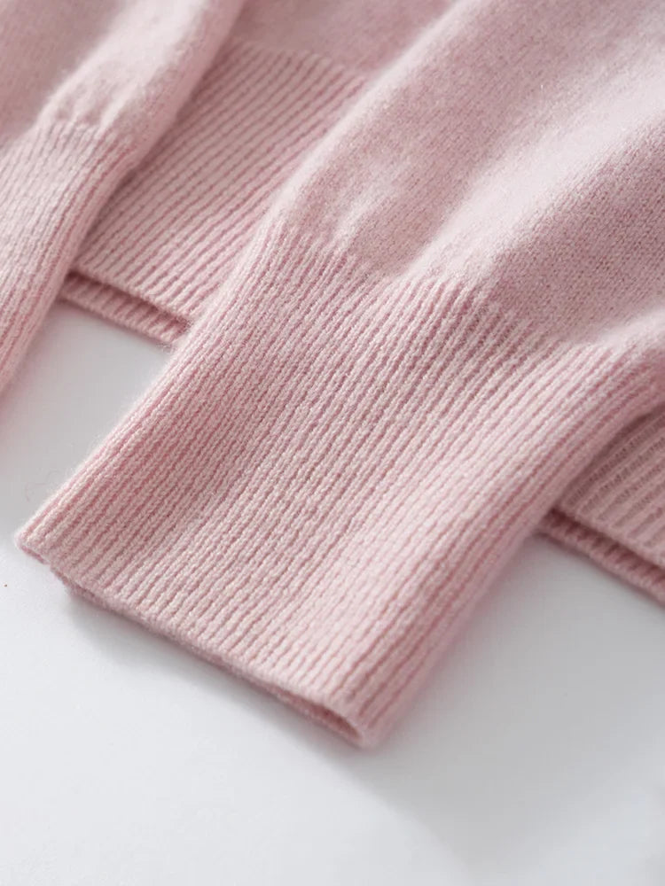 Women's Merino Wool Knit Button Up Cardigan Sweater