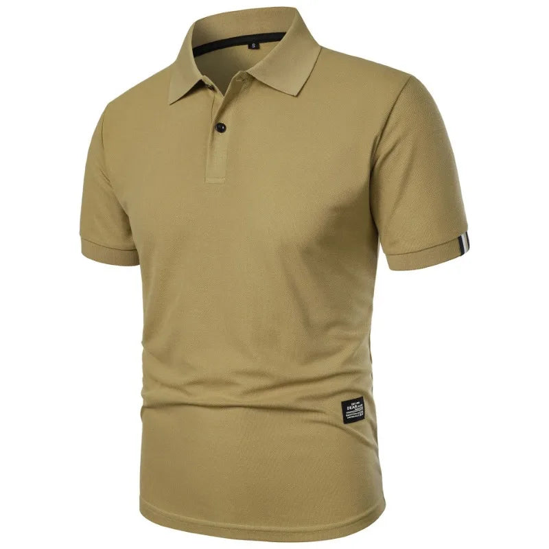 Men’s Silk Blend Wrinkle Resistant Short-Sleeve Polo