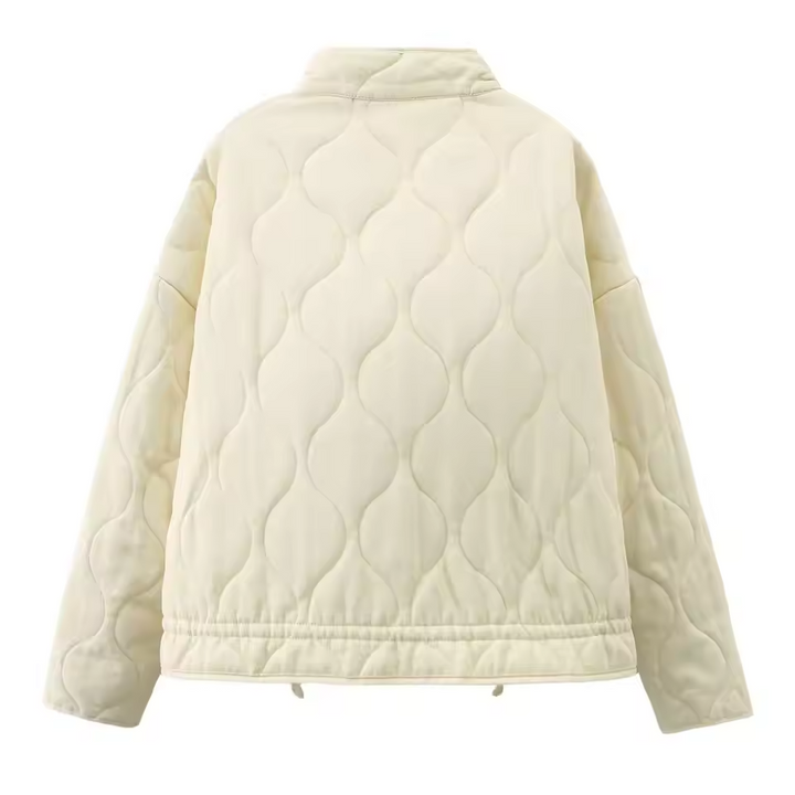 Women's Fleece Zip Up Quilted Jacket
