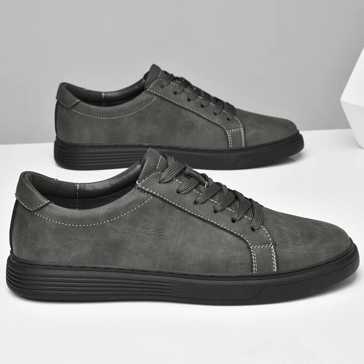 Men's Genuine Leather Sneakers Casual Dress Shoes