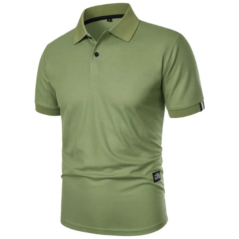 Men’s Silk Blend Wrinkle Resistant Short-Sleeve Polo