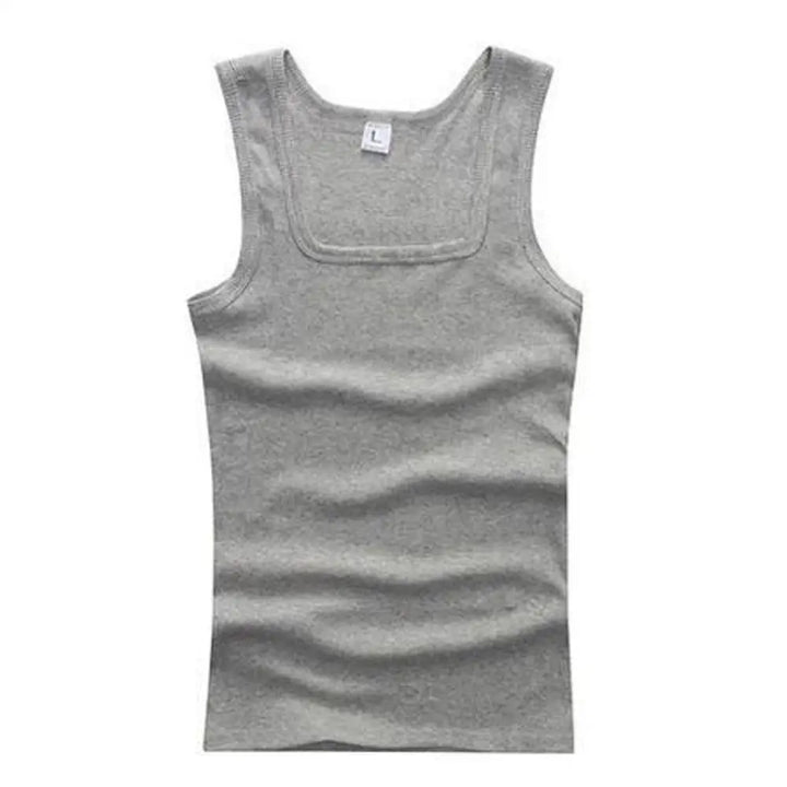 Men's Ribbed Knit Athletic Vest Undershirt Gym Tank Top