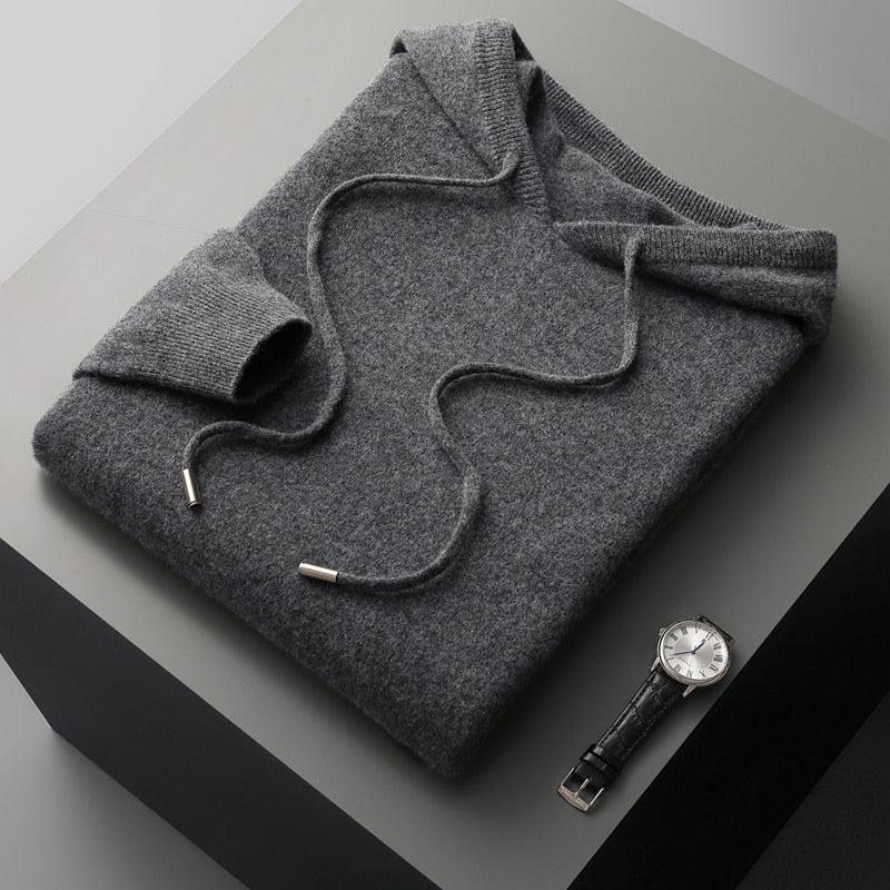 Men’s Knit Hooded Sweater Knitwear Hoodie