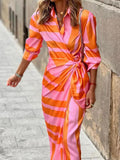 Women's Summer Wrap Midi Dress