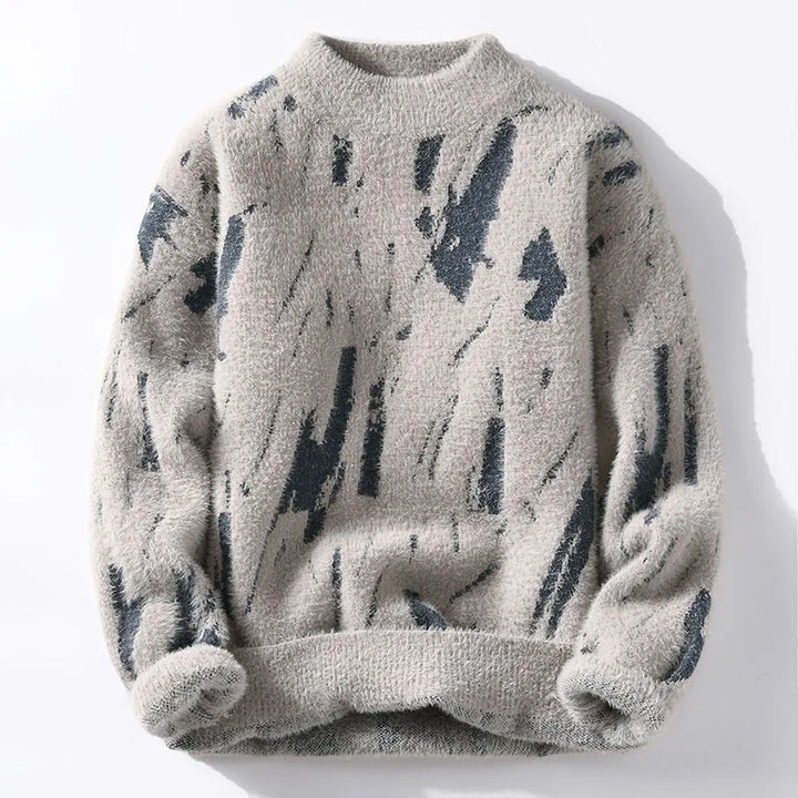 Men Knit Sweater Woolmix Pullover Top