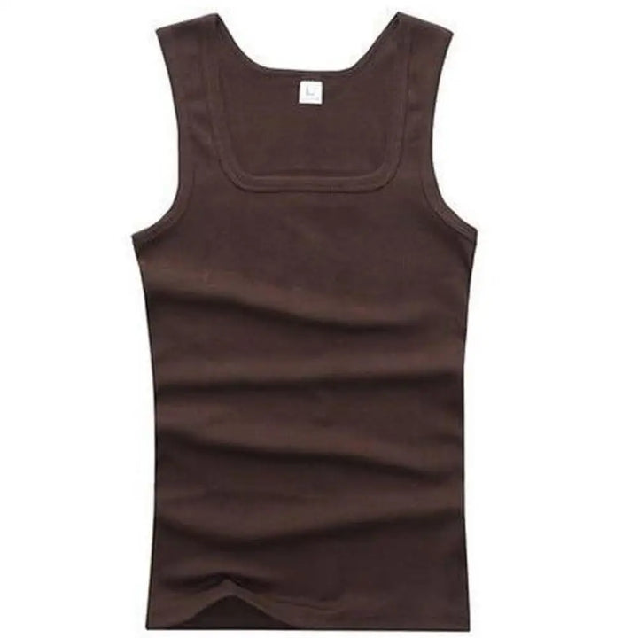 Men's Ribbed Knit Athletic Vest Undershirt Gym Tank Top