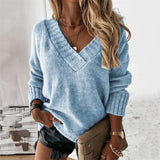 Women’s Merino Wool V-Neck Knit Pullover