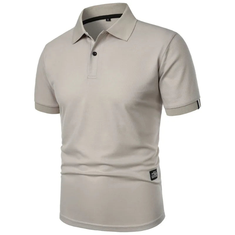 Men’s Silk Blend Wrinkle Resistant Short-Sleeve Polo