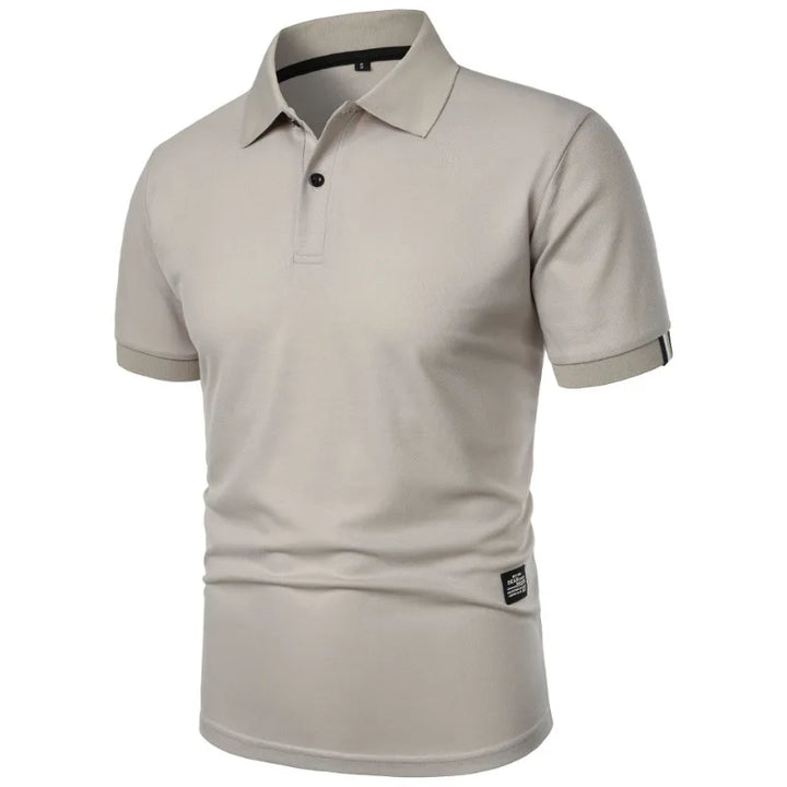 Men’s Silk Blend Wrinkle Resistant Short-Sleeve Polo