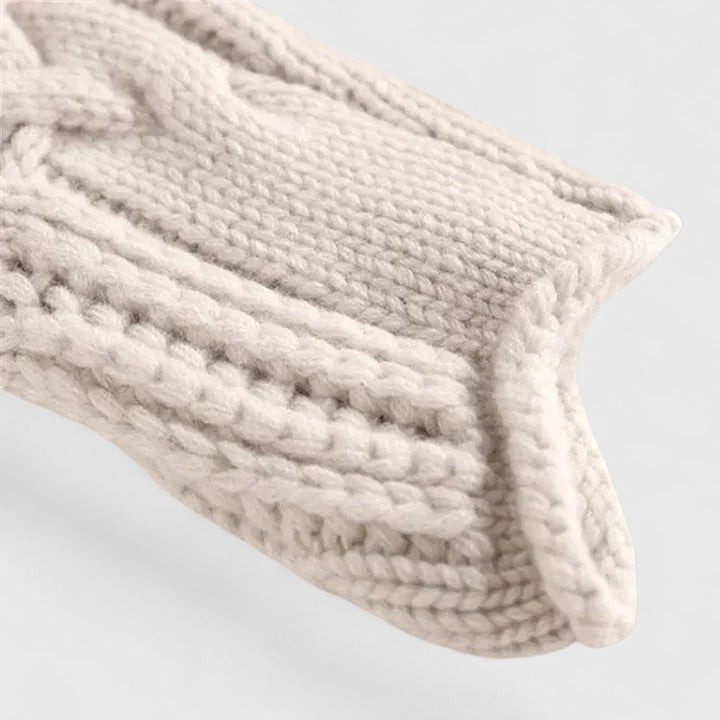 Women's Turtleneck Sweater Cable Knit Wool Jumper