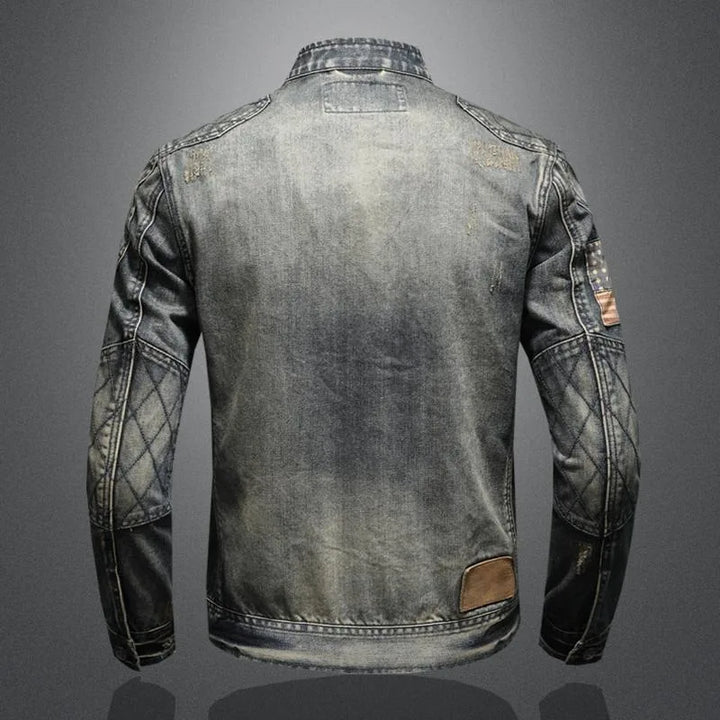 Men's Vintage Leather Biker Jacket
