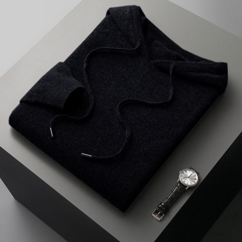 Men’s Knit Hooded Sweater Knitwear Hoodie