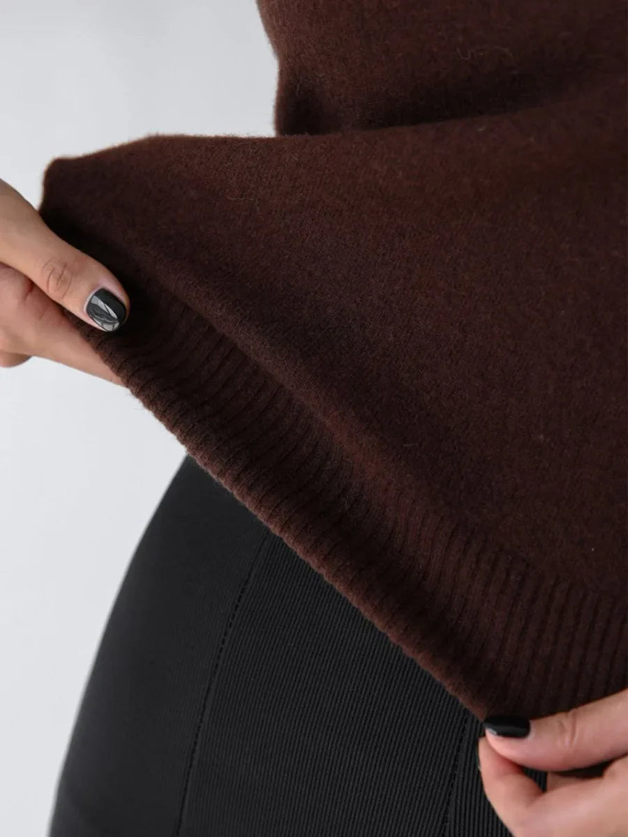 Women's Wool Turtleneck Sleeveless Tank Top