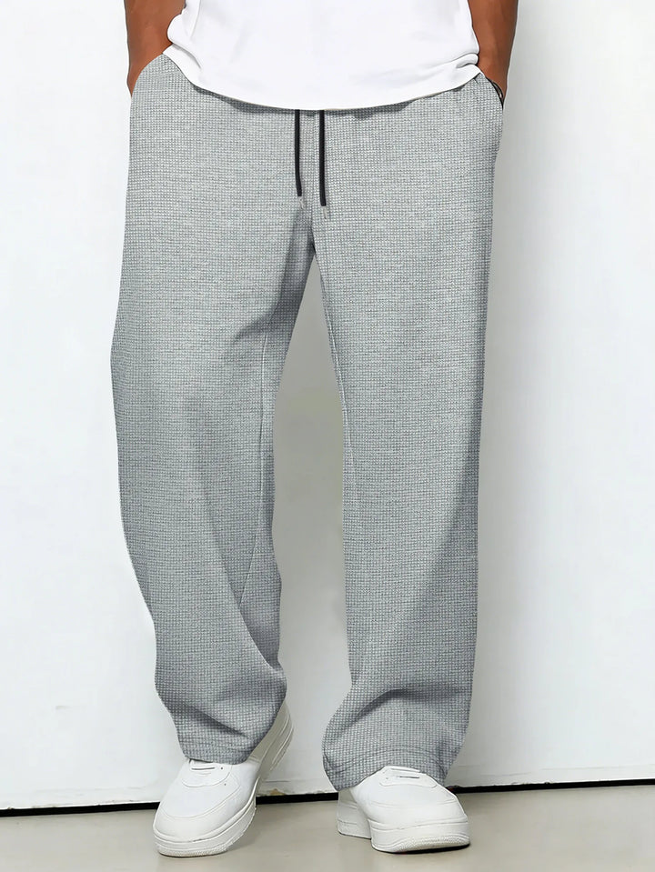 Men's Fleece Sweatpants Wide Leg Lounge Pants