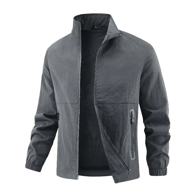 Men's Lightweight Tailored Nylon Casual Jacket