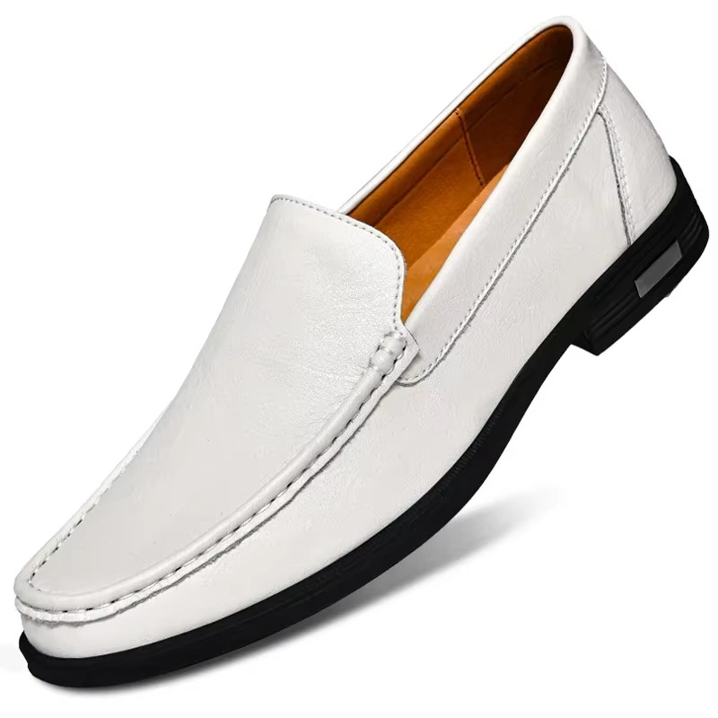 Men's Leather Loafers Slip-On Shoes