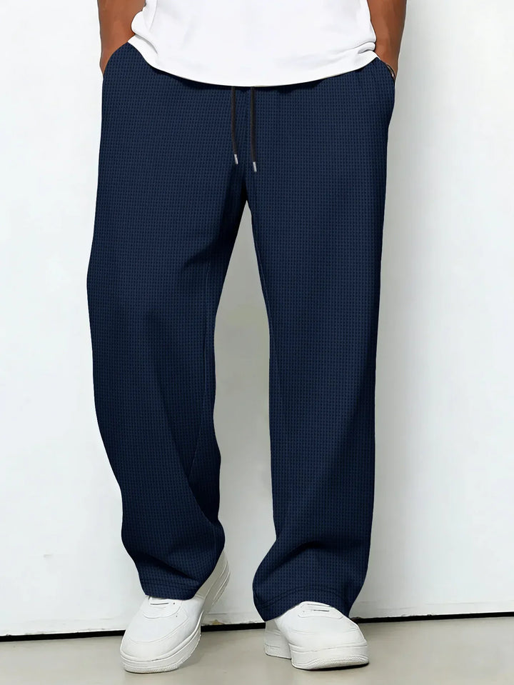 Men's Fleece Sweatpants Wide Leg Lounge Pants
