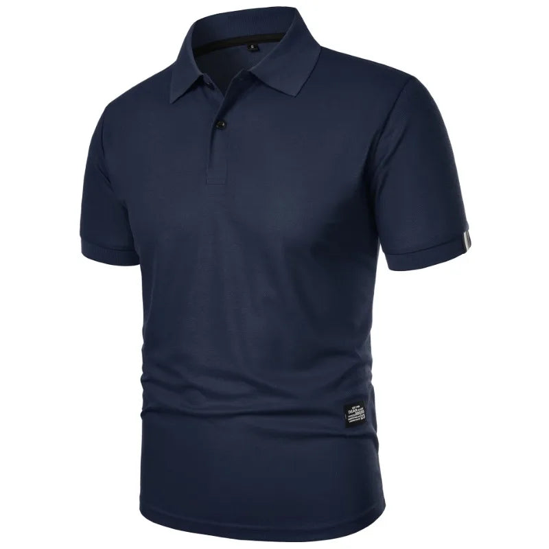 Men’s Silk Blend Wrinkle Resistant Short-Sleeve Polo