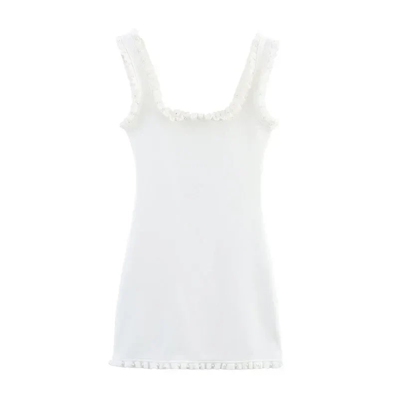 Women’s Knit Square-Neck Bodycon Mini Dress