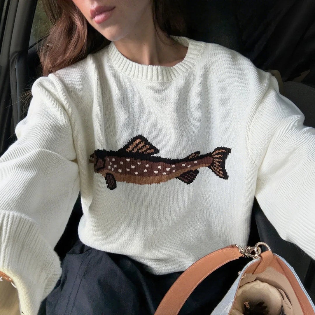 Women's Knit Sweater Quarter Zip Jumper