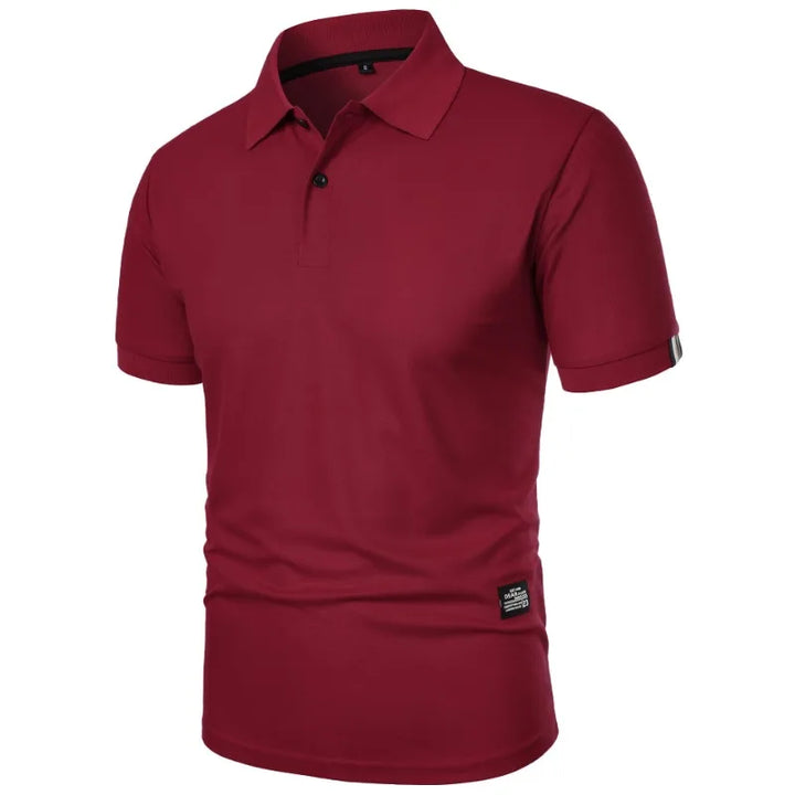 Men’s Silk Blend Wrinkle Resistant Short-Sleeve Polo