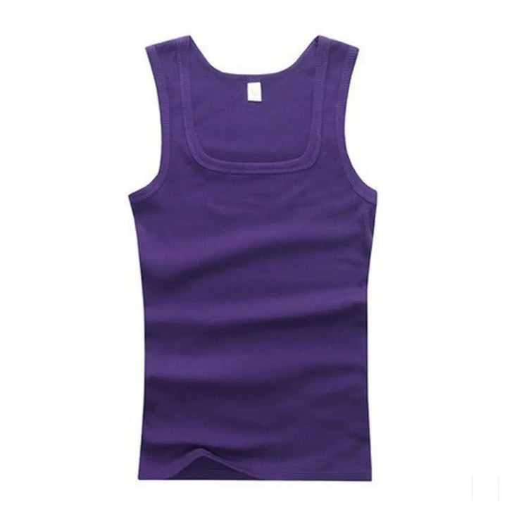 Men's Ribbed Knit Athletic Vest Undershirt Gym Tank Top