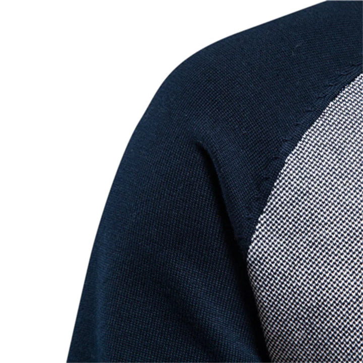 Men's Knit Zip Up Bomber Jacket Cardigan