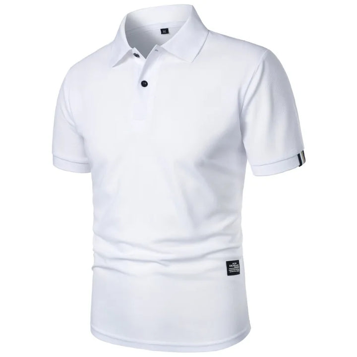 Men’s Silk Blend Wrinkle Resistant Short-Sleeve Polo