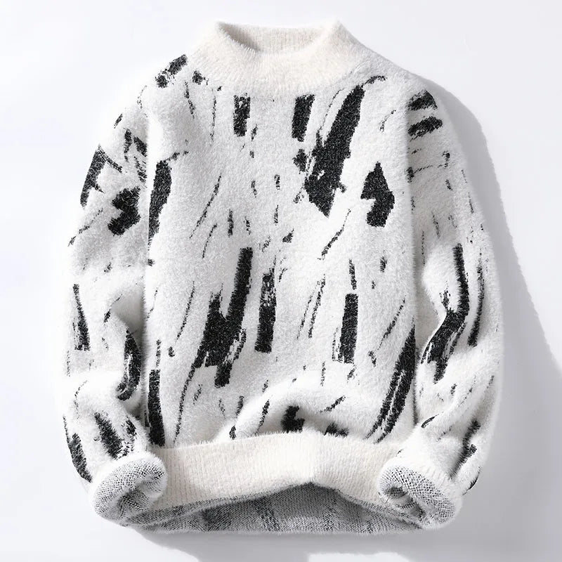 Women's Wool Knit Jumper Crewneck Sweater