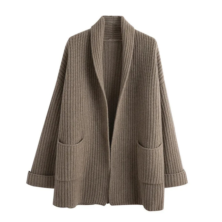 Women's Wool Knit Cardigan Jacket Oversized Sweater